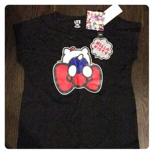 Kids UNIQLO hello kitty at shirt 9-10